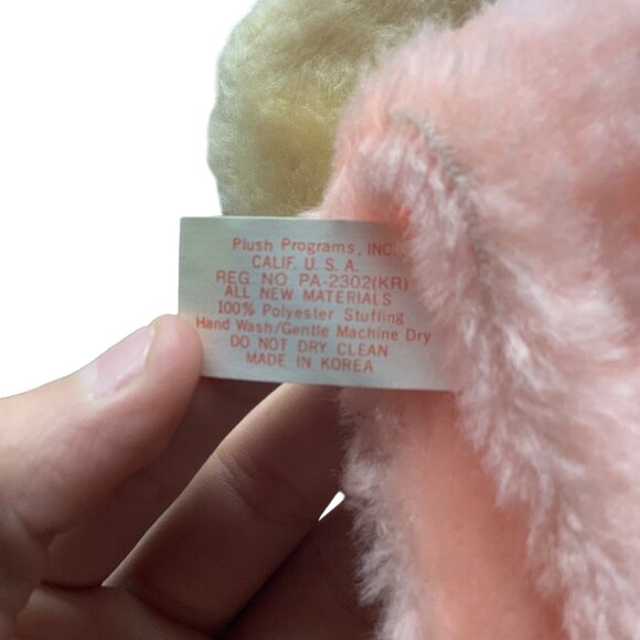 Vtg Bunny Rabbit Hand Puppet Plush Programs Easter Storytelling Playtime 10" - Picture 4 of 4